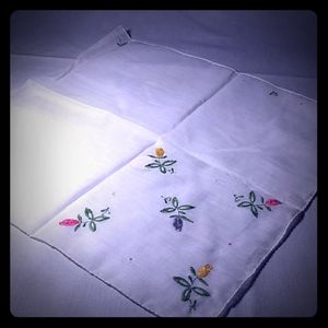 York Street Embroidered in Madeira Hankie